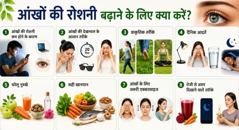आंखों की रोशनी बढ़ाने के लिए क्या करें? आसान उपाय और घरेलू नुस्खे