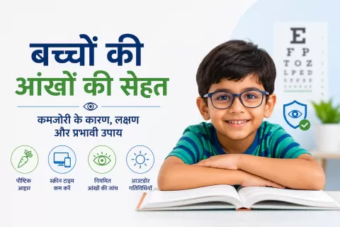 बच्चों की आंखों की रोशनी कम होना: कारण, लक्षण और बचाव