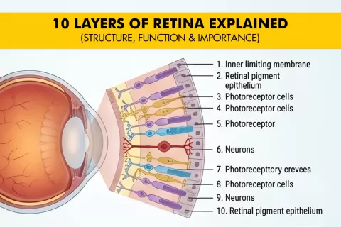 10 Layers of Retina: Structure, Function and Importance