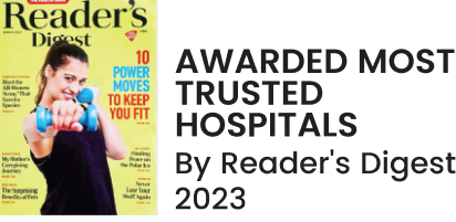 Awarded Most Trusted Hospitals – Reader's Digest 2023